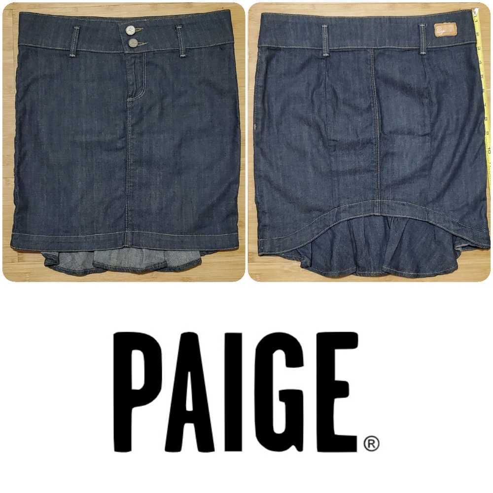 PAIGE boho jean skirt